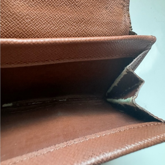 Louis Vuitton Monogram Wallet Brown LV Coin Elise Bifold Mini Wallet Compact - Picture 9 of 13